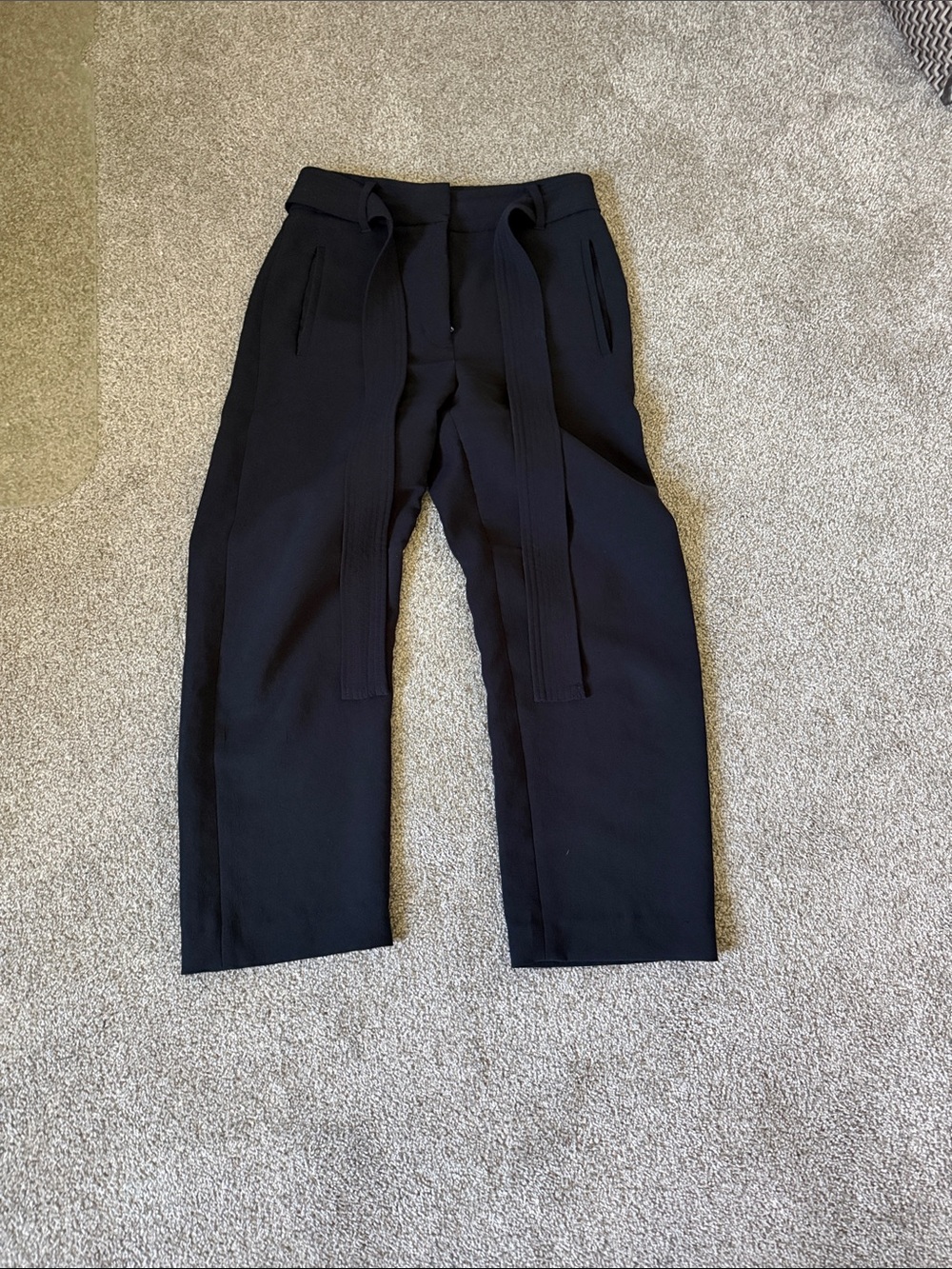 Wilfred Black Drawstring Jogger Pants
